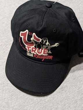 True Religion Jeans Buddha Black Snapback Hat Baseball Cap Style TR4117